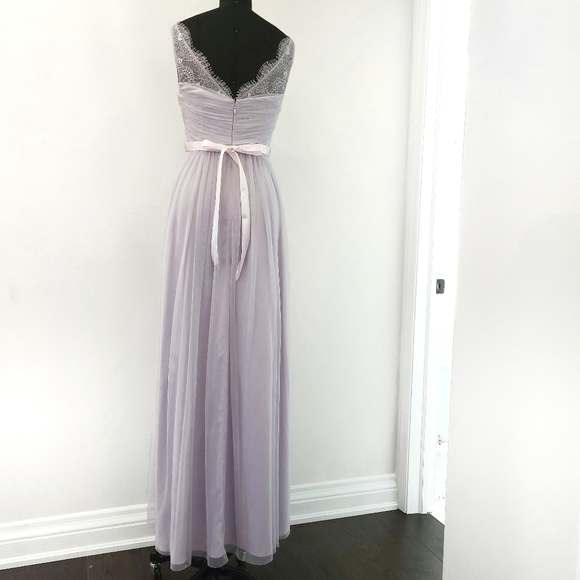 Bhldn Hitherto Anthropologie Fleur Fairycore Lavender Lace Corset Maxi Dress - Picture 11 of 13